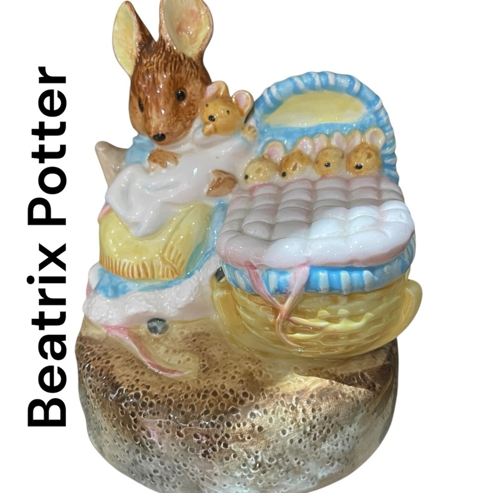 Beatrix Potter Figurine with Mice
